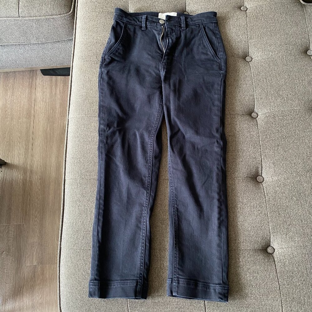 Everlane Slim Leg Crop Pant Sz 0 Short/Navy